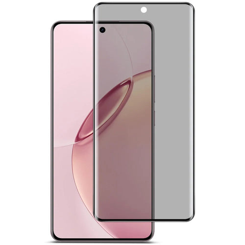IMAK For Realme 16 Pro+ 5G Anti Spy Screen Protector Full Cover Side Glue Tempered Glass Film - Black - 1