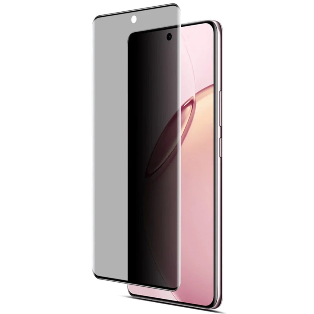 IMAK For Realme 16 Pro+ 5G Anti Spy Tempered Glass Side Glue Full Screen Protector (No Edge Version) - Black - 5