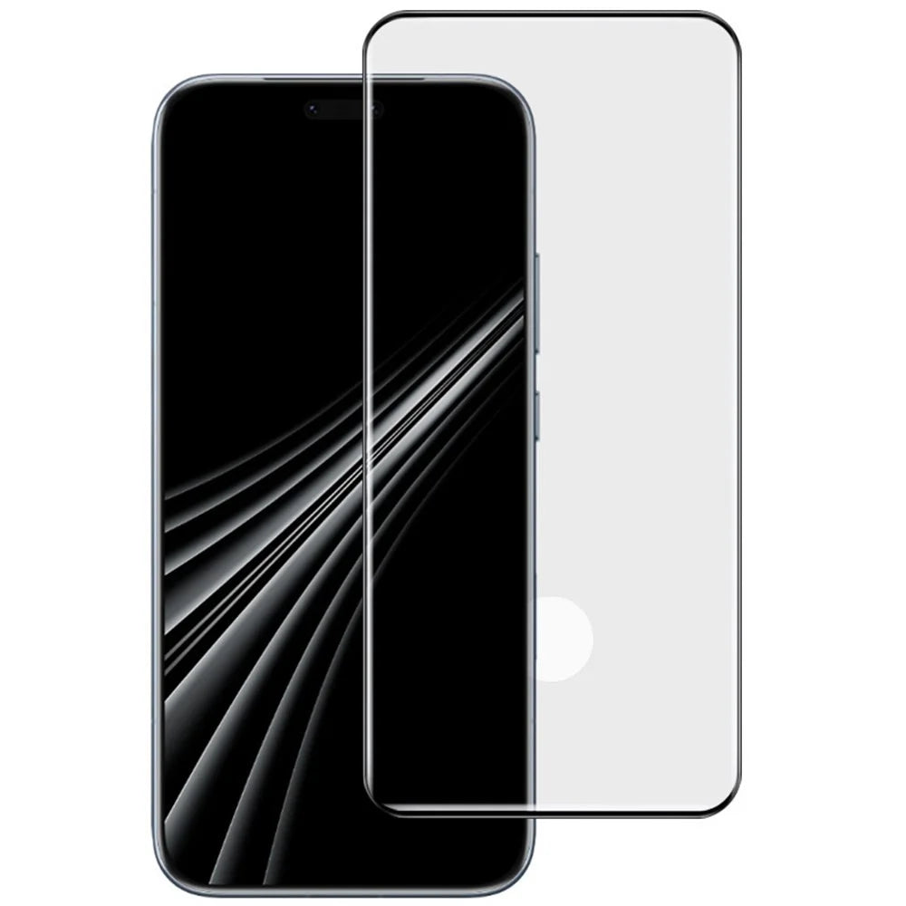 IMAK For Honor Magic8 RSR Porsche Design 5G Full Screen Protector 3D Curved Edge Side Glue Tempered Glass Film (Fingerprint Unlock) - Black - 1
