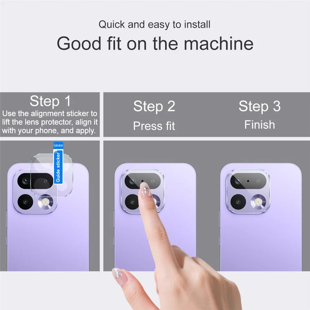 IMAK For Realme 16 Pro 5G Camera Lens Protector Slim Tempered Glass Full Coverage Lens Film - Transparent - 7