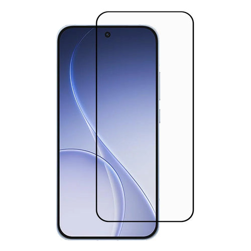 For Oppo Reno15 5G (Global)  /  Reno15c 5G (China) Screen Protector Silk Printing Full Glue Full Coverage Tempered Glass Screen Film - Black - 1