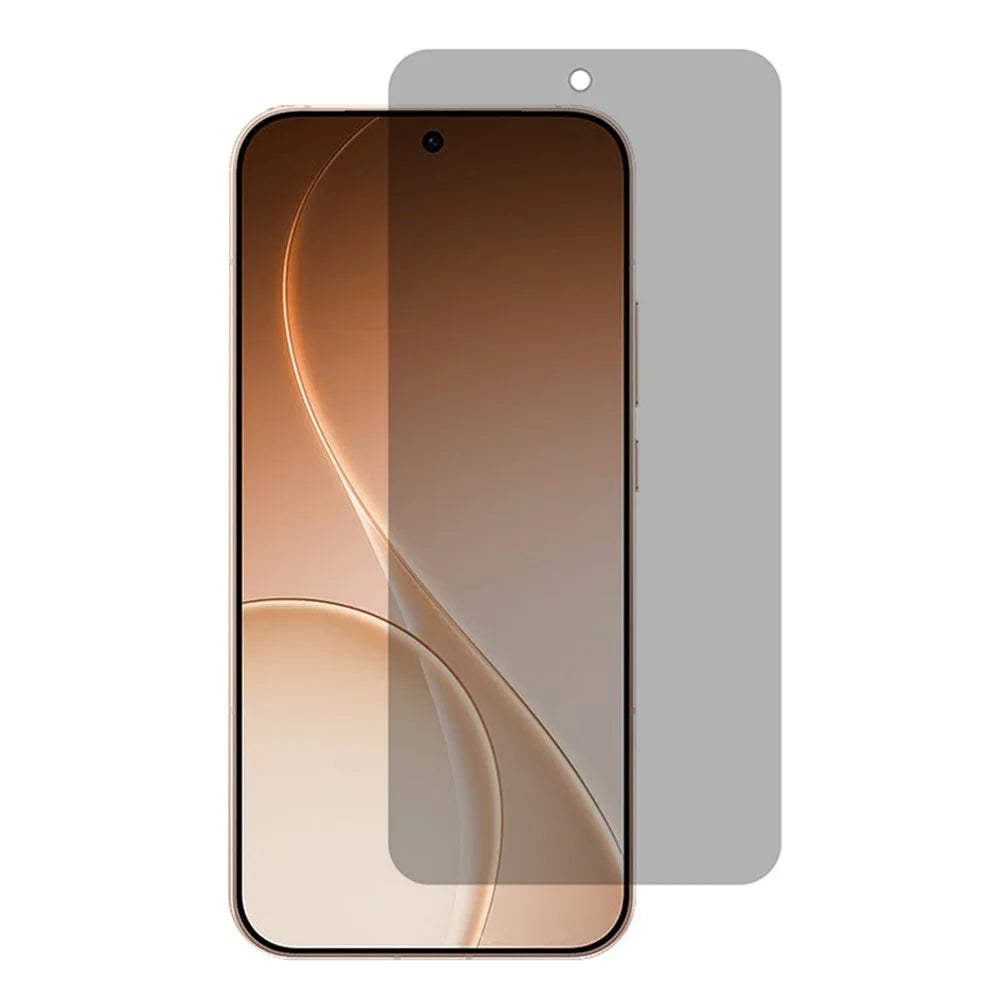 For Oppo Reno15 Pro Max 5G (Global)  /  Reno15 Pro 5G (China) Anti-Spy Tempered Glass Screen Protector Full Covering Scratch-Resistant Film - Black - 1