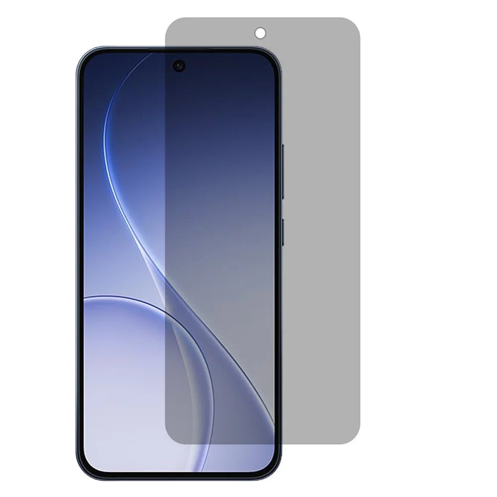 For Oppo Reno15 F 5G Anti-Spy Tempered Glass Screen Protector Full Covering Scratch-Resistant Film - Black - 1