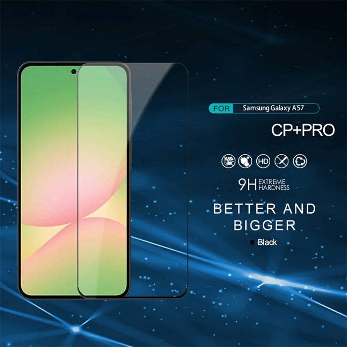 NILLKIN CP+PRO For Samsung Galaxy A57 5G Screen Protector Ultra Clear Full Coverage AGC Glass Film - Transparent - 5