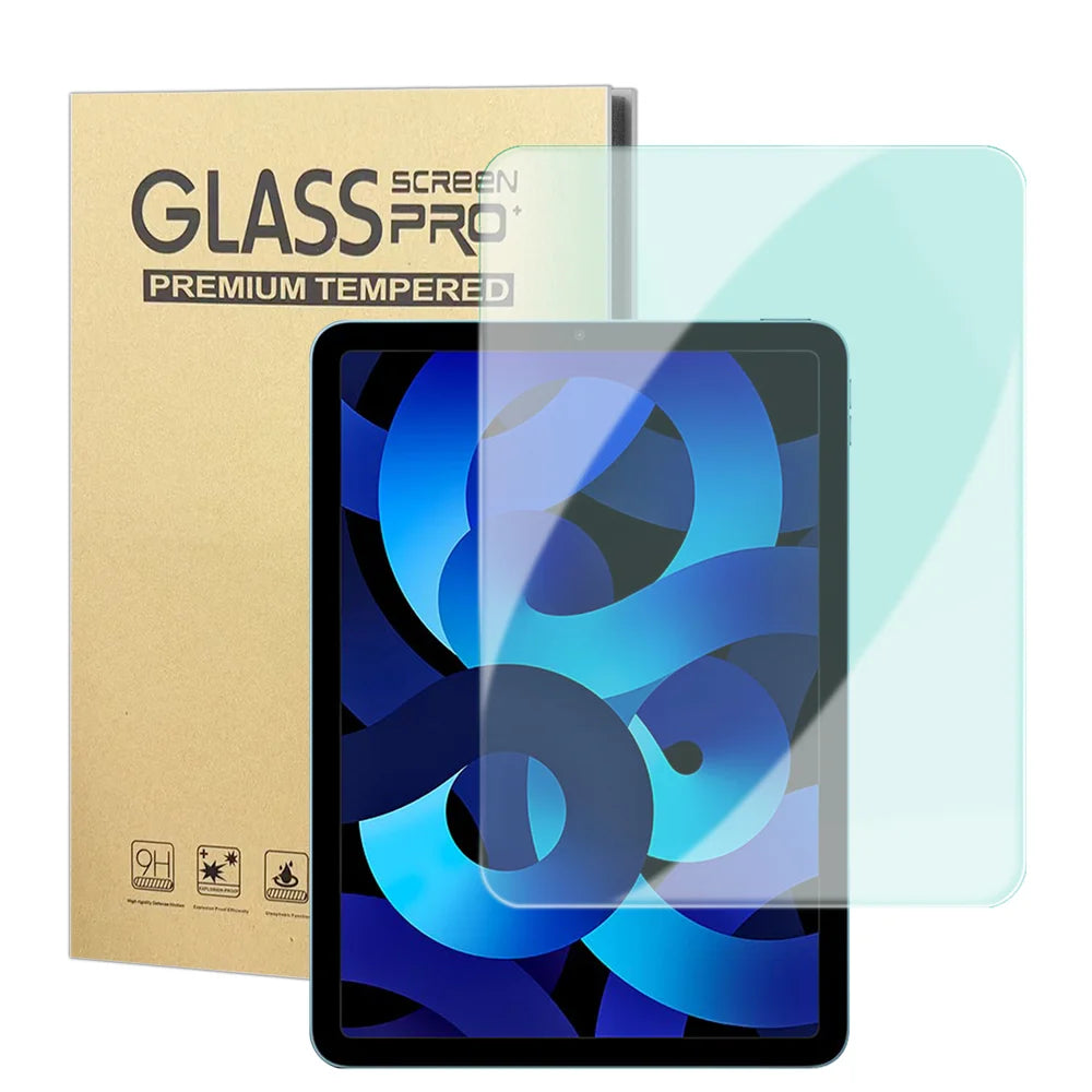 For iPad Air (2020) / iPad Air (2022) Screen Protector Green Light Eye Protection Tempered Glass Film (Not Complete Covering) - Transparent - 1
