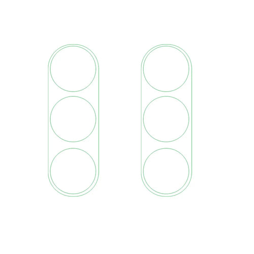 For Samsung Galaxy A54 5G 2Pcs  /  Set High Definition Camera Lens Protector 3D Arc Edge Tempered Glass Lens Film - 1
