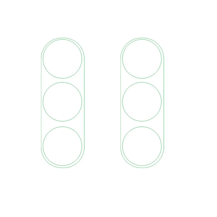 For Samsung Galaxy A54 5G 2Pcs  /  Set High Definition Camera Lens Protector 3D Arc Edge Tempered Glass Lens Film - 1