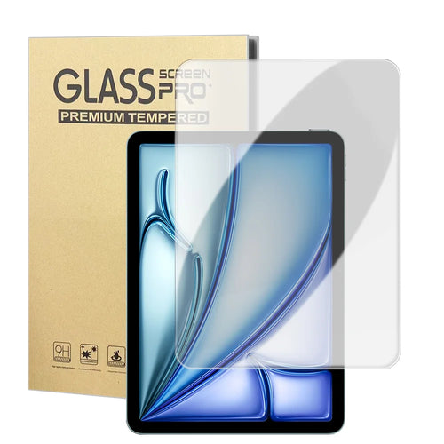 For iPad Air 13 (2026) / (2025) / (2024) High Definition Screen Protector Arc Edge Anti Fingerprint Tempered Glass Film (NOT Complete Covering) - Transparent - 1
