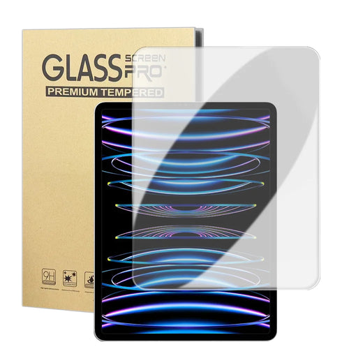 For iPad Pro 12.9 (2021) / iPad Pro 12.9 (2022) High Definition Screen Protector Arc Edge Anti Fingerprint Tempered Glass Film (NOT Complete Covering) - Transparent - 1