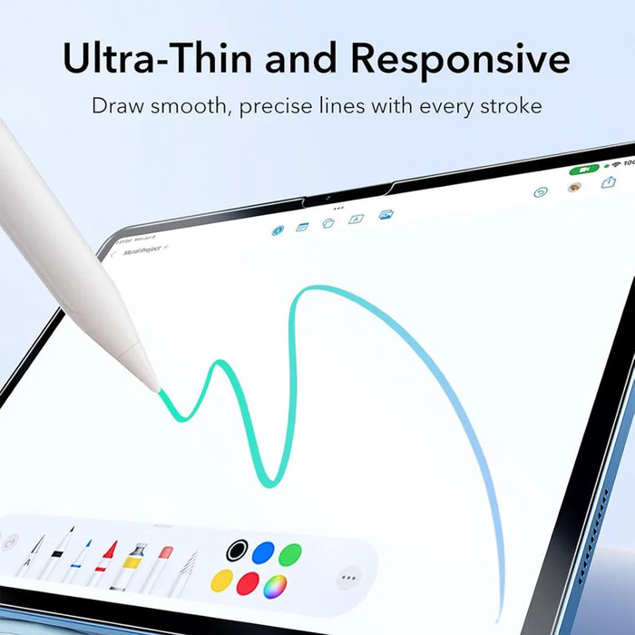 For iPad 10.9 (2022) / iPad (2025) Paper-Like PET Writing Film Matte Anti Fingerprint Screen Protector (NOT Complete Covering) - Transparent - 4