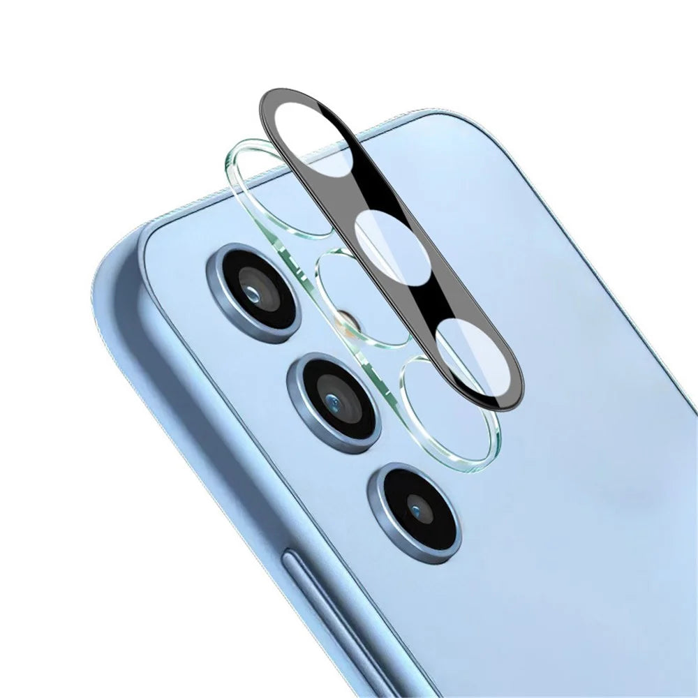 IMAK For Samsung Galaxy A54 5G Clear Tempered Glass Lens Film + Acrylic Lens Cap Fingerprint-proof Camera Lens Protector (Black Version) - 1