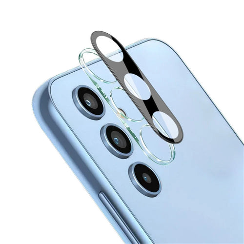 IMAK For Samsung Galaxy A54 5G Clear Tempered Glass Lens Film + Acrylic Lens Cap Fingerprint-proof Camera Lens Protector (Black Version) - 1