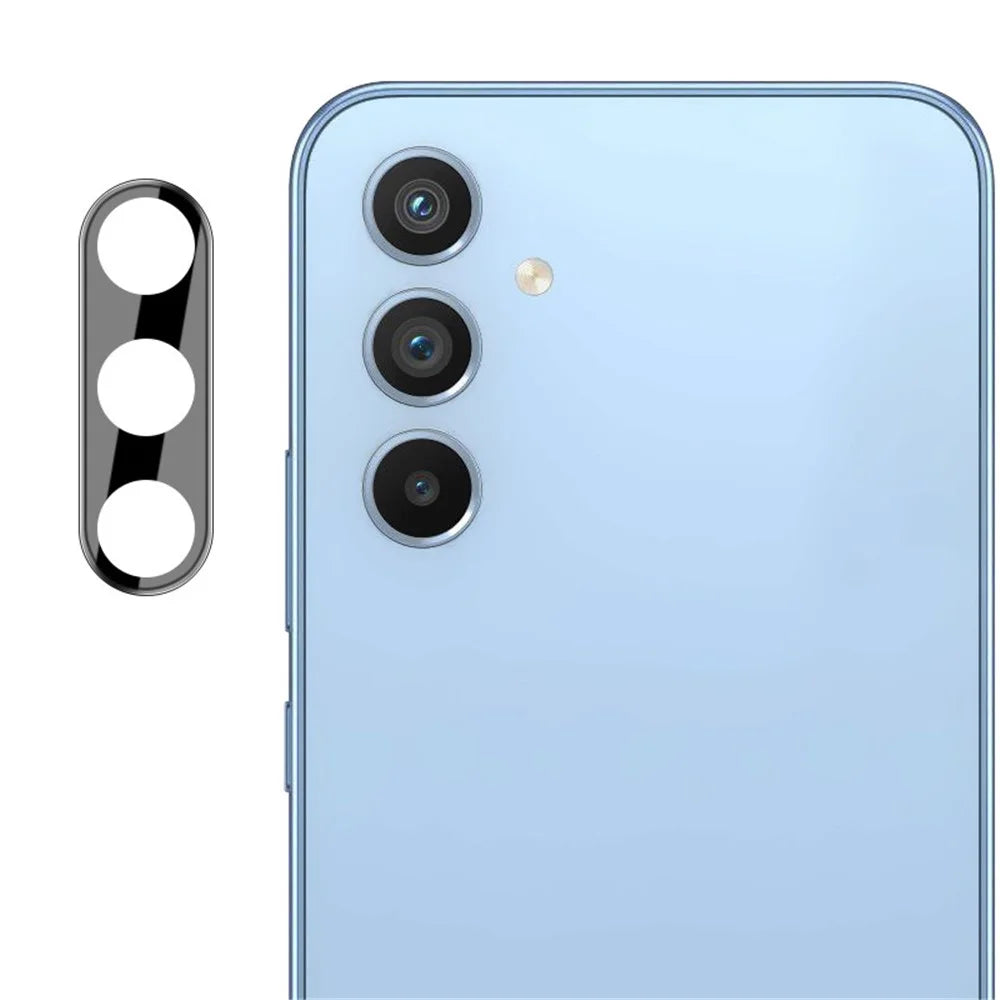 IMAK For Samsung Galaxy A54 5G Clear Tempered Glass Lens Film + Acrylic Lens Cap Fingerprint-proof Camera Lens Protector (Black Version) - 4