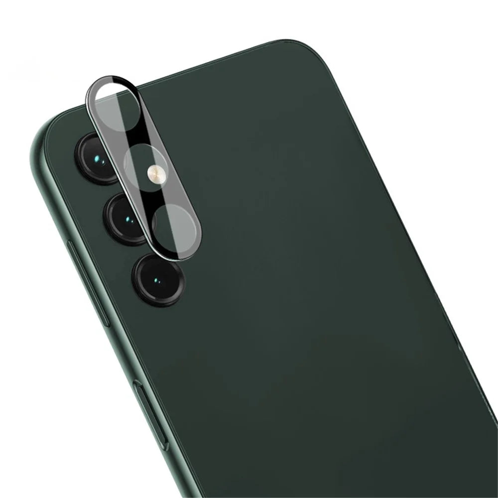 IMAK For Samsung Galaxy A14 5G / A14 4G Clear Tempered Glass Lens Film + Acrylic Lens Cap Anti-explosion Camera Lens Protector (Black Version) - 3