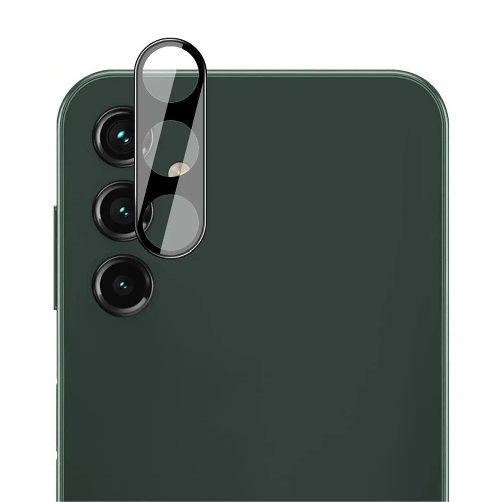 IMAK For Samsung Galaxy A14 5G / A14 4G Clear Tempered Glass Lens Film + Acrylic Lens Cap Anti-explosion Camera Lens Protector (Black Version) - 5