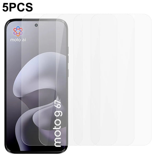 5Pcs Front Screen Protector For Motorola Moto G87 5G / G77 5G / G67 5G 0.3mm 2.5D Tempered Glass Film, Not Full Covering - Transparent - 1