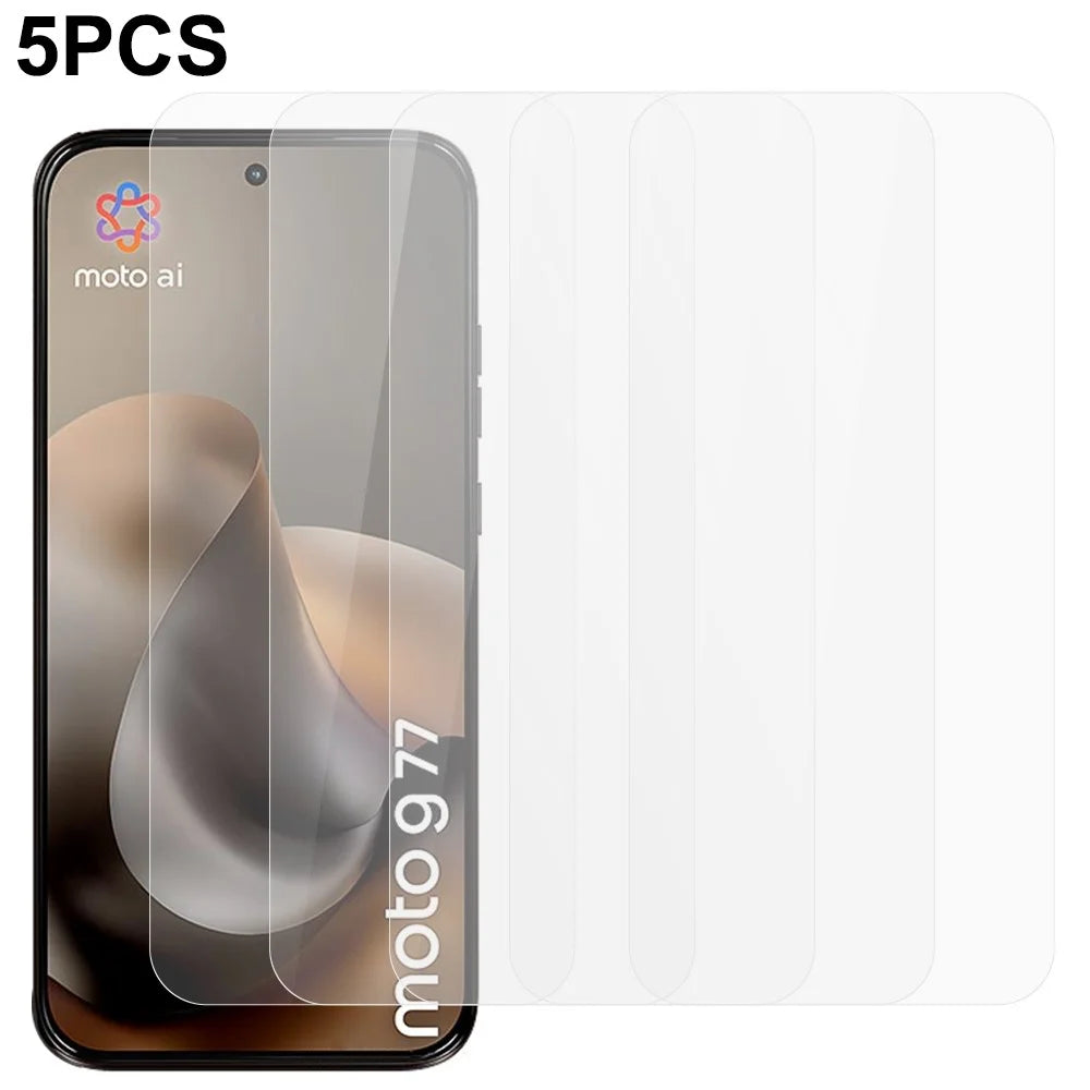 5Pcs Front Screen Protector For Motorola Moto G87 5G / G77 5G / G67 5G 0.3mm 2.5D Tempered Glass Film, Not Full Covering - Transparent - 1