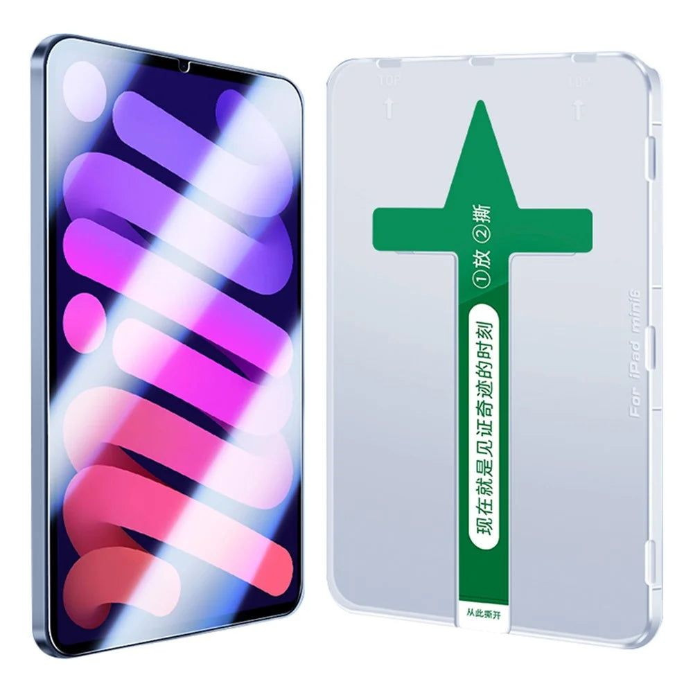 Ultra Clear Screen Protector for iPad mini (2024) / mini (2021), Tempered Glass Full Coverage Anti-Explosion Film with Plastic Injection Installation Tool - 1
