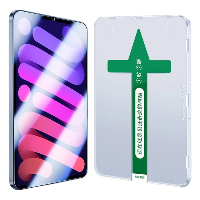 Ultra Clear Screen Protector for iPad mini (2024) / mini (2021), Tempered Glass Full Coverage Anti-Explosion Film with Plastic Injection Installation Tool - 1