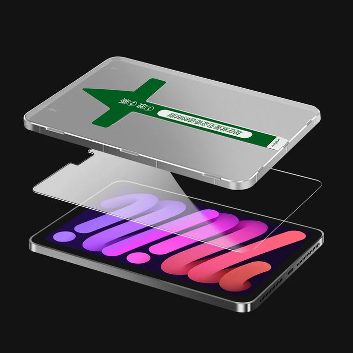 For iPad Pro 11 (2018)(2020)(2021)(2022) Anti-green-ray Tempered Glass Anti-fingerprint Full Screen Protector with Plastic Injection Installation Tool - 4