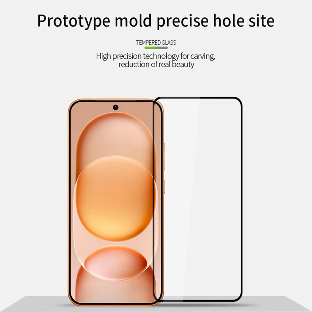 MOFI For Honor Magic8 Pro Air 5G Screen Protector  9H Full Glue Full Coverage High Aluminum-Silicon Glass Film - Black - 3