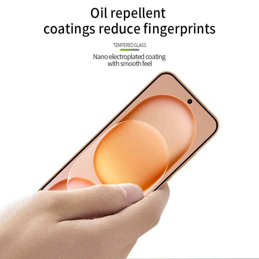 PINWUYO For Honor Magic8 Pro Air 5G Tempered Glass Film  JK Series-2 9H Full Glue Full Screen Protector - Black - 4