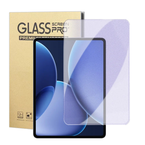 For Oppo Pad 4 Pro Screen Protector Purple Light Eye Protection Anti Fingerprint Tempered Glass Film (NOT Complete Covering) - Transparent - 1