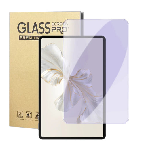 For Honor Pad 9 Screen Protector Purple Light Eye Protection Anti Fingerprint Tempered Glass Film (NOT Complete Covering) - Transparent - 1
