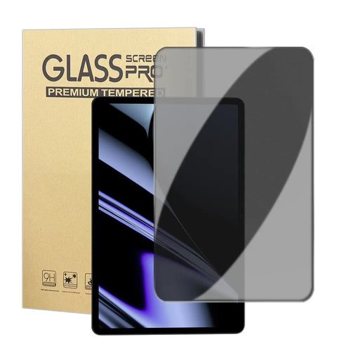 For Oppo Pad Anti Spy Privacy Screen Protector Anti Fingerprint Tempered Glass Film (NOT Complete Covering) - Black - 1