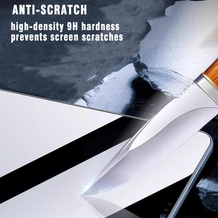 For Oppo Pad Anti Spy Privacy Screen Protector Anti Fingerprint Tempered Glass Film (NOT Complete Covering) - Black - 4