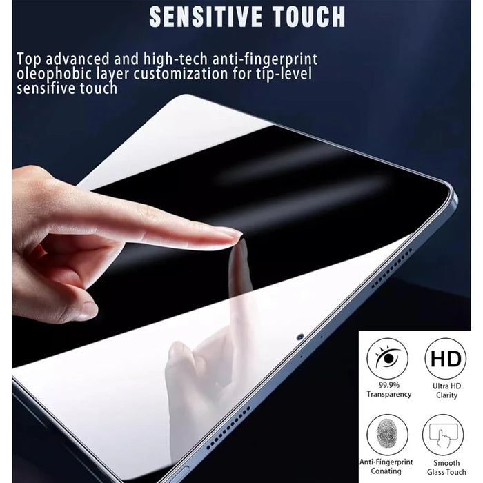 For Oppo Pad Anti Spy Privacy Screen Protector Anti Fingerprint Tempered Glass Film (NOT Complete Covering) - Black - 6