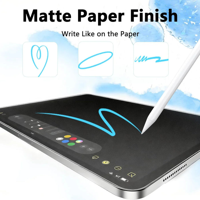 For vivo Pad5 Paper-Like PET Writing Film Matte Anti Fingerprint Screen Protector (NOT Complete Covering) - Transparent - 6