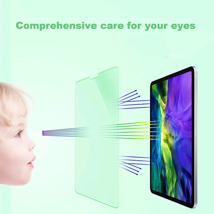 For Oppo Pad 3 Pro Screen Protector Green Light Eye Protection Tempered Glass Film (Not Complete Covering) - Transparent - 5