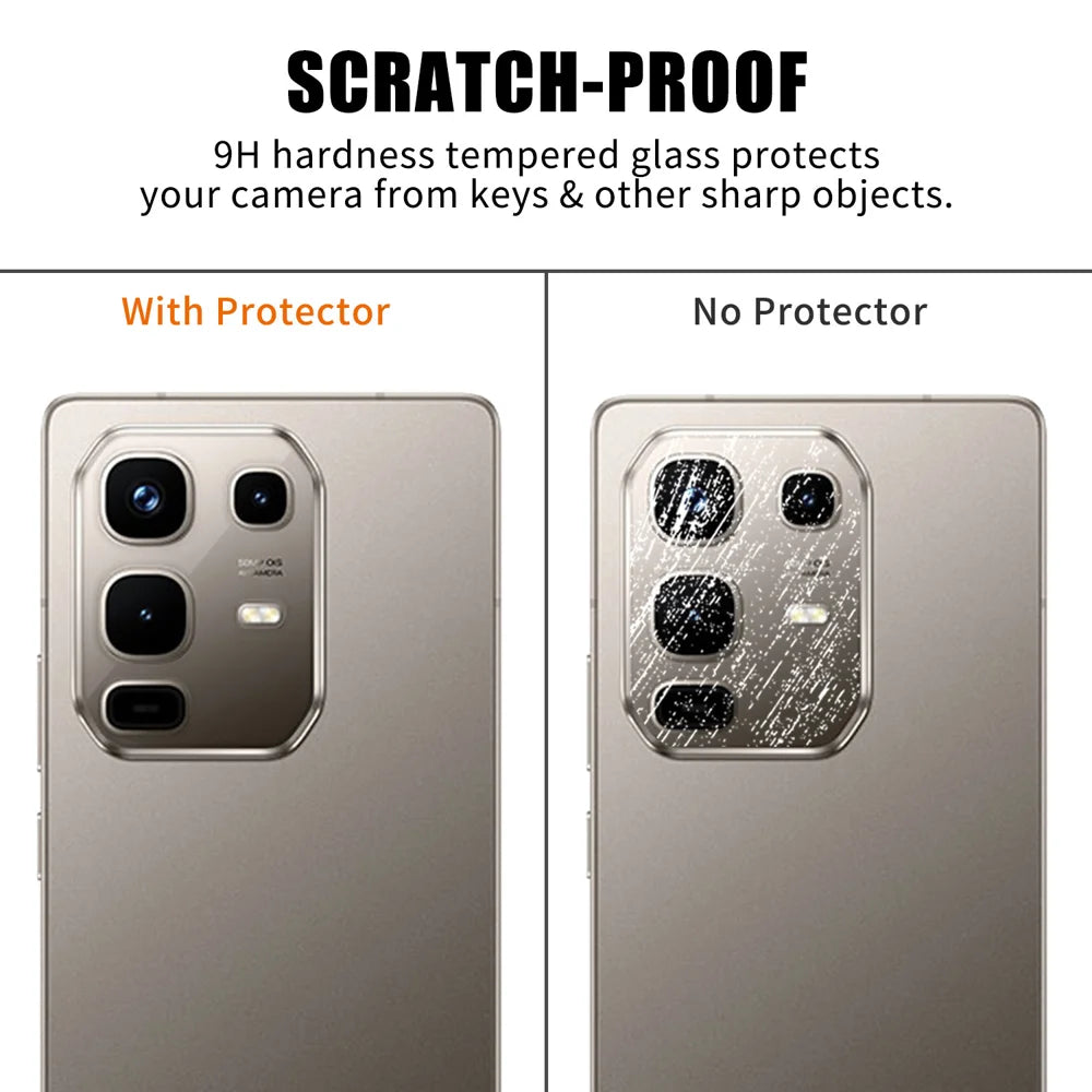 For Infinix Note 50 4G Full Cover Camera Lens Protector High Definition Anti Fingerprint AR Tempered Glass Lens Film - Transparent - 4