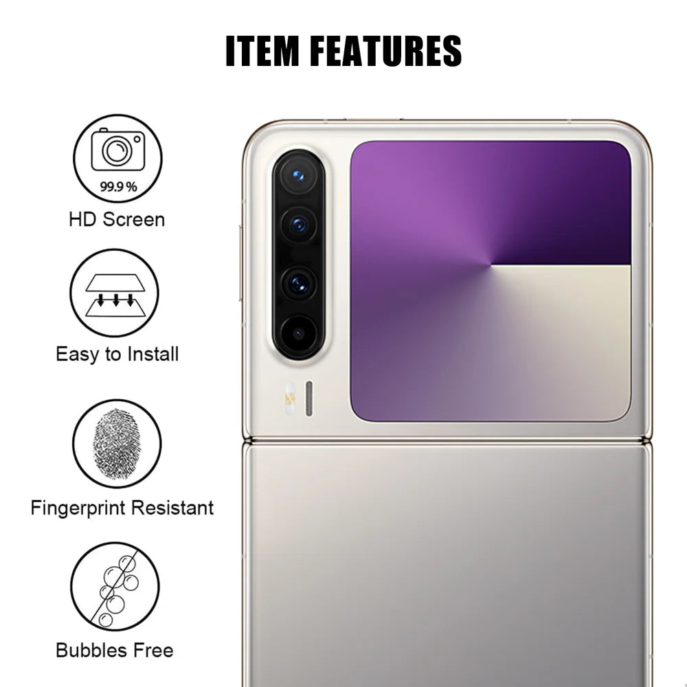 For Huawei Pura X Full Cover Camera Lens Protector High Definition Anti Fingerprint AR Tempered Glass Lens Film - Transparent - 2