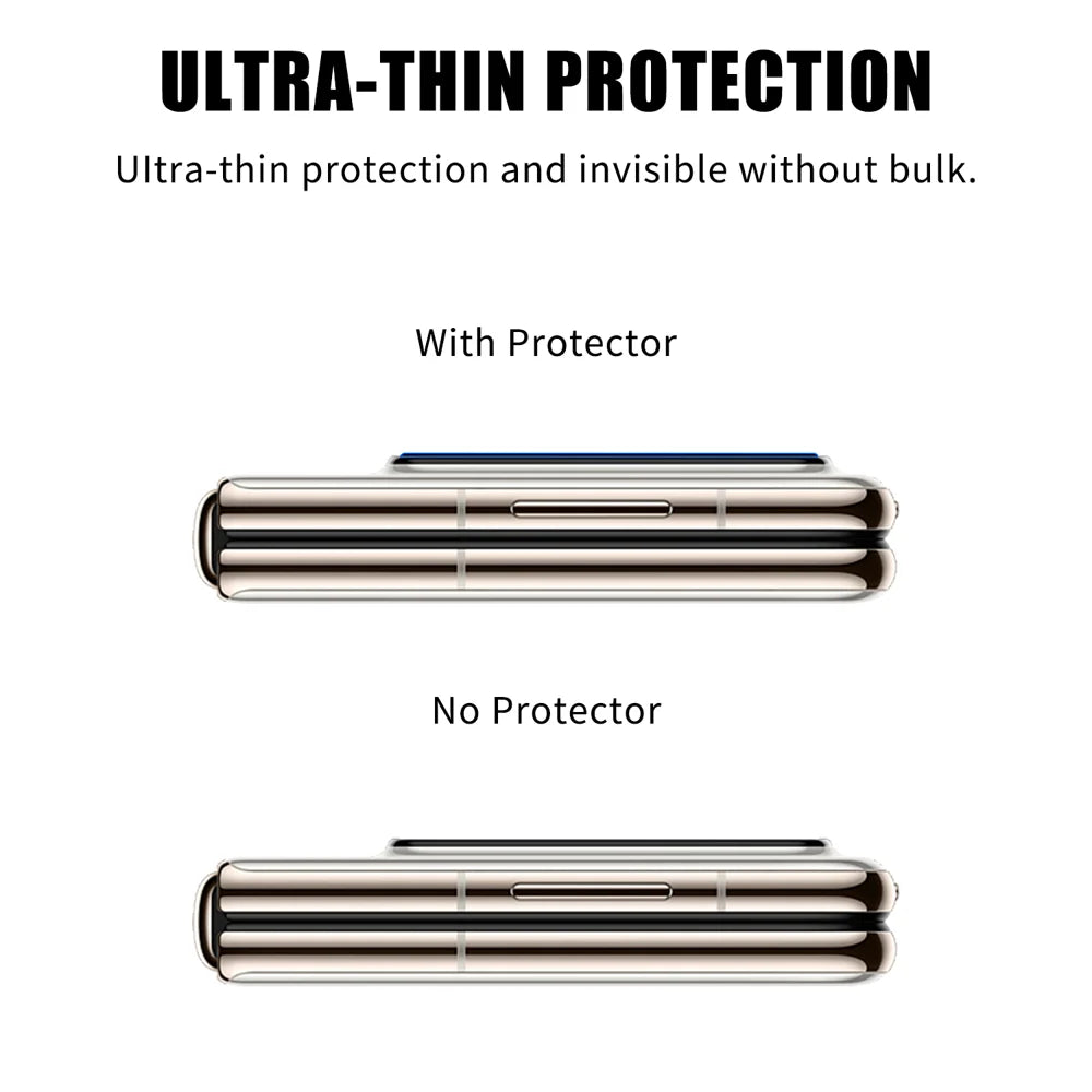 For Huawei Pura X Full Cover Camera Lens Protector High Definition Anti Fingerprint AR Tempered Glass Lens Film - Transparent - 3