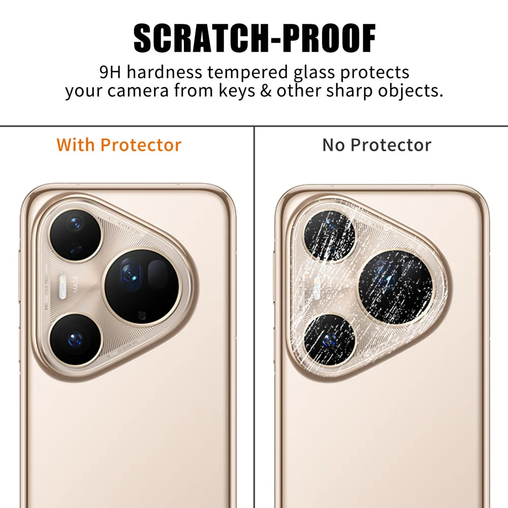 For Huawei Pura 80 Ultra Full Cover Camera Lens Protector High Definition Anti Fingerprint AR Tempered Glass Lens Film - Transparent - 4