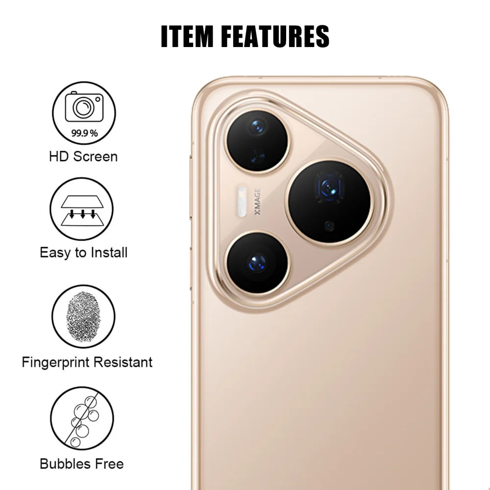 For Huawei Pura 80 Pro+ / Huawei Pura 80 Pro Full Cover Camera Lens Protector High Definition Anti Fingerprint AR Tempered Glass Lens Film - Transparent - 2