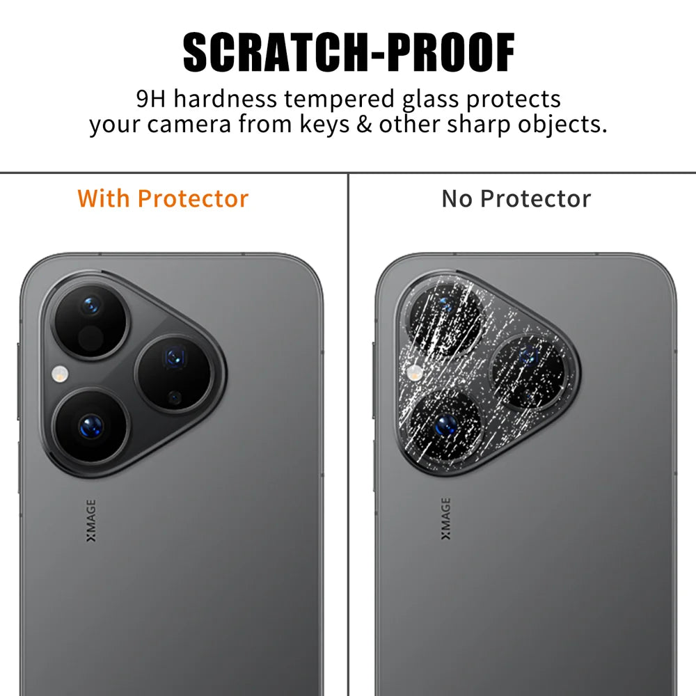 For Huawei Pura 80 Full Cover Camera Lens Protector High Definition Anti Fingerprint AR Tempered Glass Lens Film - Transparent - 4