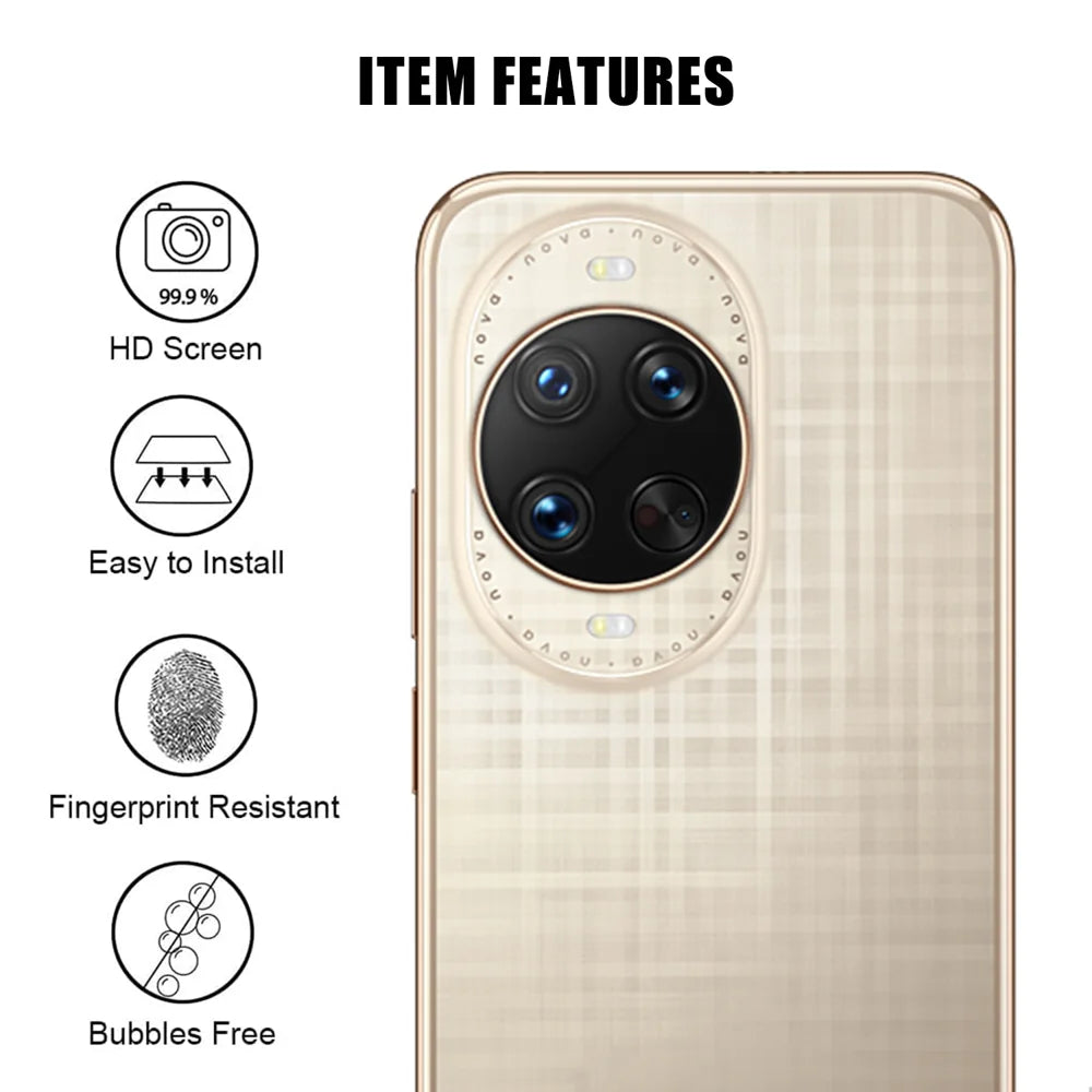 For Huawei nova 14 Ultra 5G Full Cover Camera Lens Protector High Definition Anti Fingerprint AR Tempered Glass Lens Film - Transparent - 2
