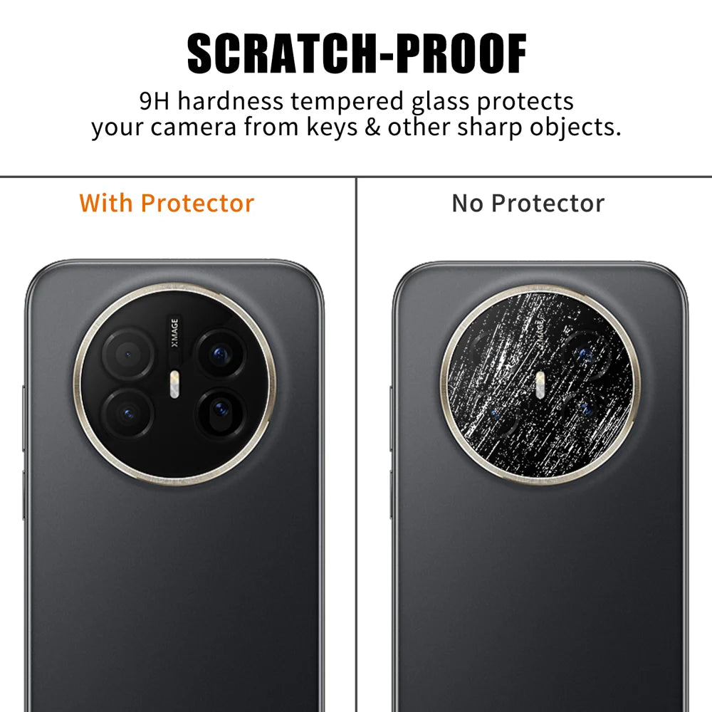 For Huawei Mate 70 Air Full Cover Camera Lens Protector High Definition Anti Fingerprint AR Tempered Glass Lens Film - Transparent - 4