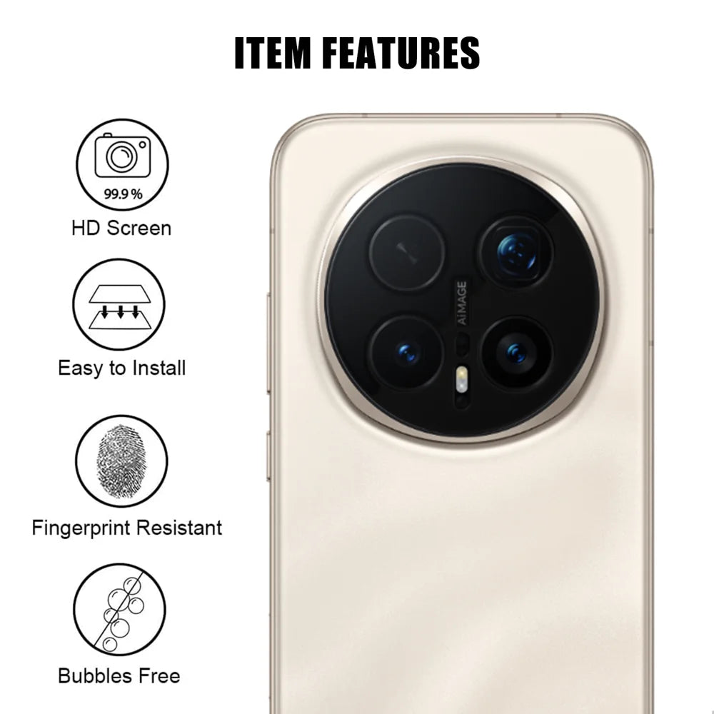 For Honor Magic8 Pro 5G Full Cover Camera Lens Protector High Definition Anti Fingerprint AR Tempered Glass Lens Film - Transparent - 2
