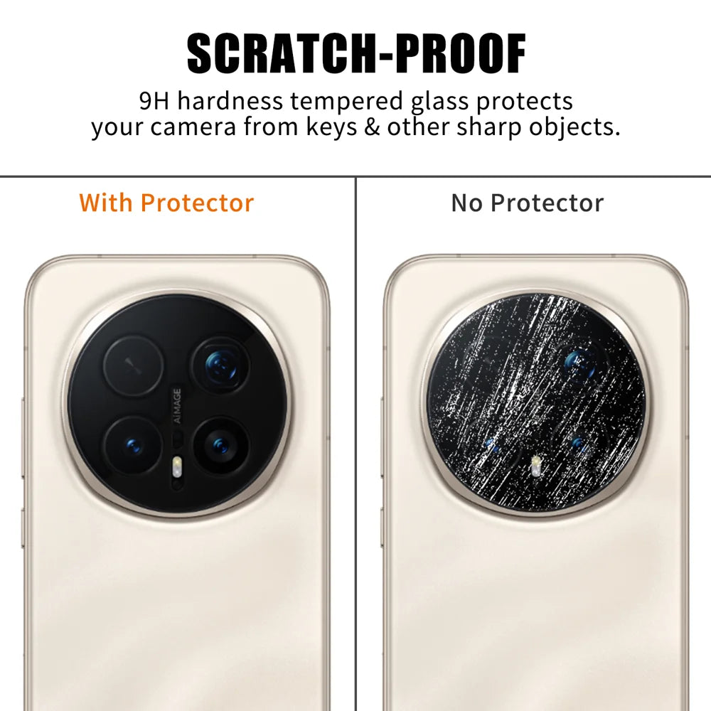 For Honor Magic8 Pro 5G Full Cover Camera Lens Protector High Definition Anti Fingerprint AR Tempered Glass Lens Film - Transparent - 4