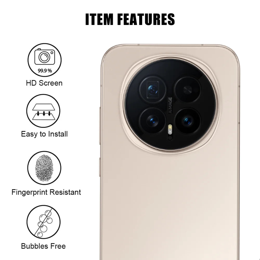 For Honor Magic8 5G Full Cover Camera Lens Protector High Definition Anti Fingerprint AR Tempered Glass Lens Film - Transparent - 2