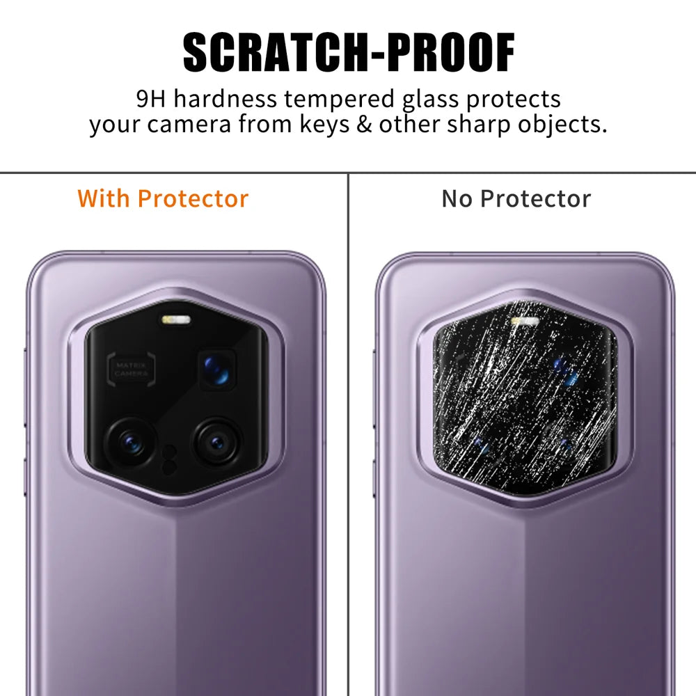 For Honor Magic7 RSR Porsche Design 5G Full Cover Camera Lens Protector High Definition Anti Fingerprint AR Tempered Glass Lens Film - Transparent - 4