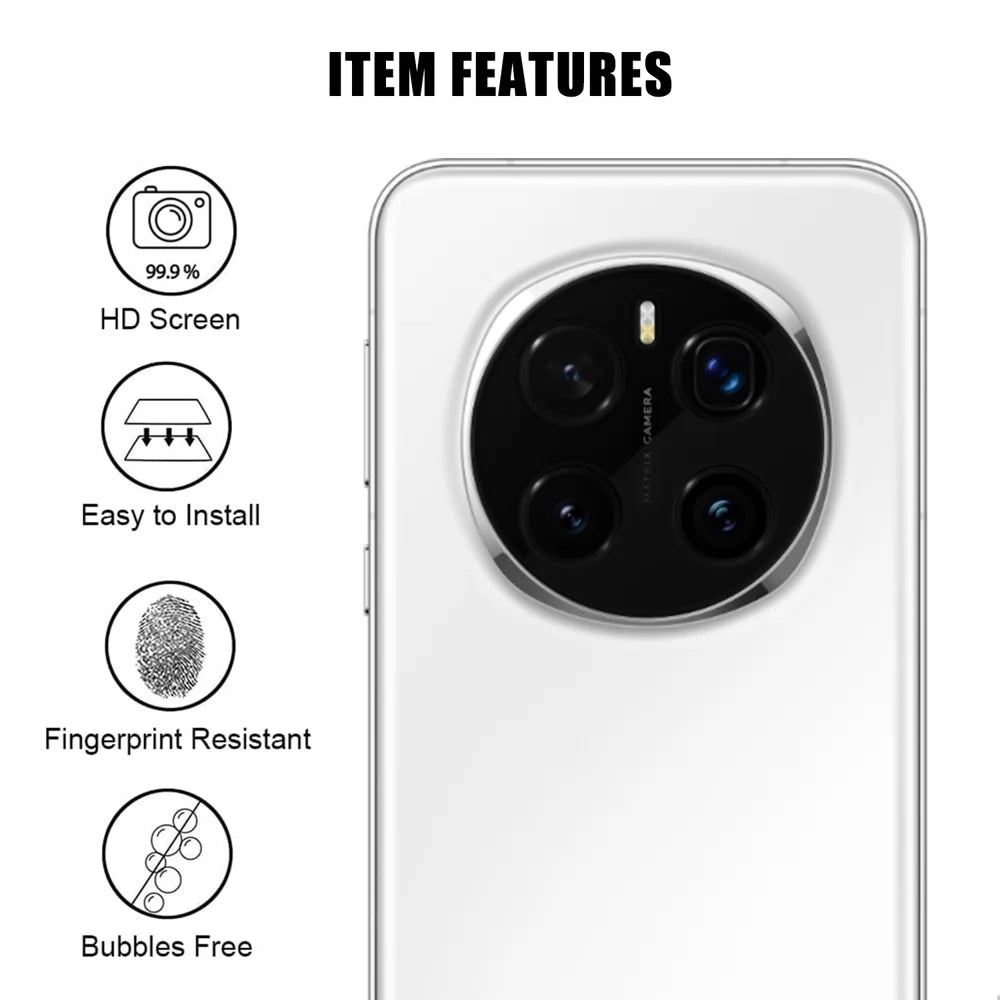 For Honor Magic7 Pro 5G Full Cover Camera Lens Protector High Definition Anti Fingerprint AR Tempered Glass Lens Film - Transparent - 2