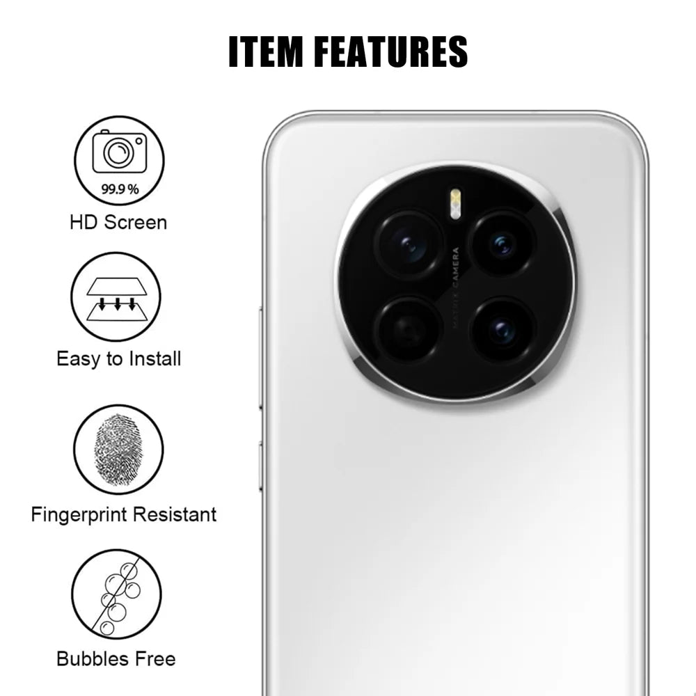 For Honor Magic7 5G Full Cover Camera Lens Protector High Definition Anti Fingerprint AR Tempered Glass Lens Film - Transparent - 2