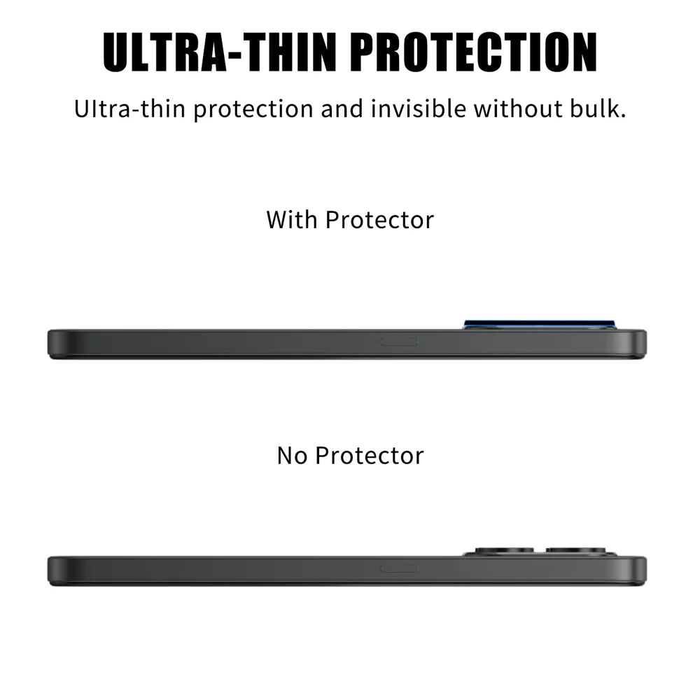 For Honor X7d 4G / Honor 400 Smart 5G Full Cover Camera Lens Protector High Definition Anti Fingerprint AR Tempered Glass Lens Film - Transparent - 3