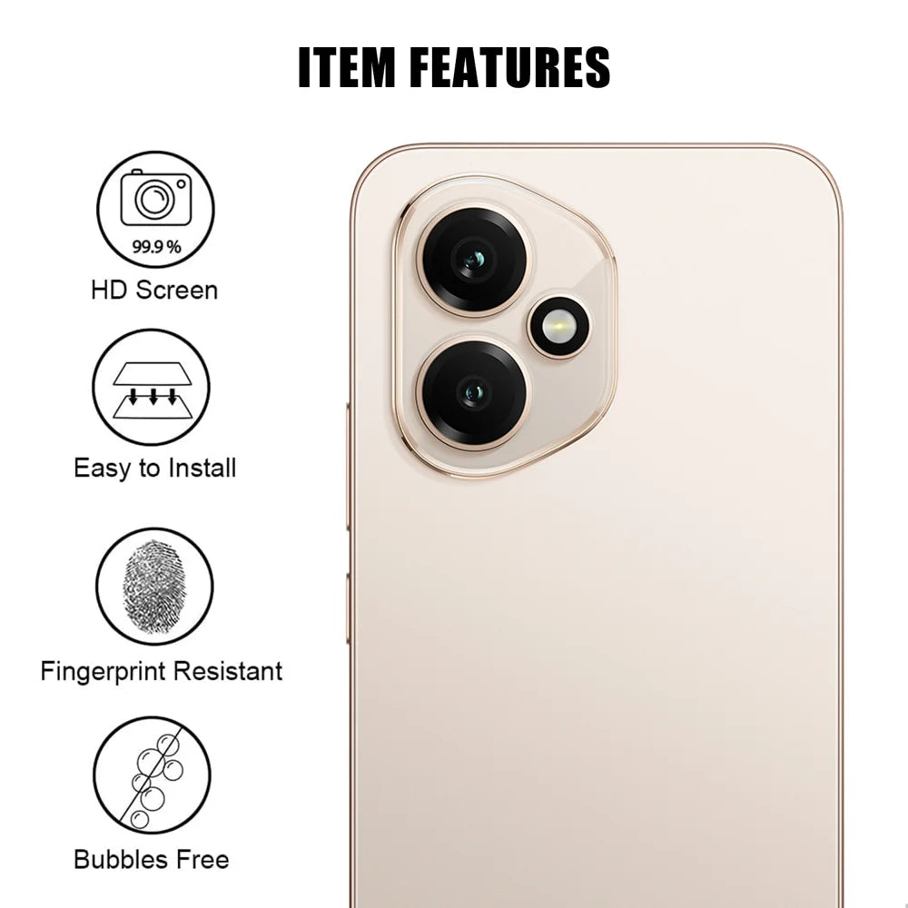 For Honor 400 5G (Global) Full Cover Camera Lens Protector High Definition Anti Fingerprint AR Tempered Glass Lens Film - Transparent - 2