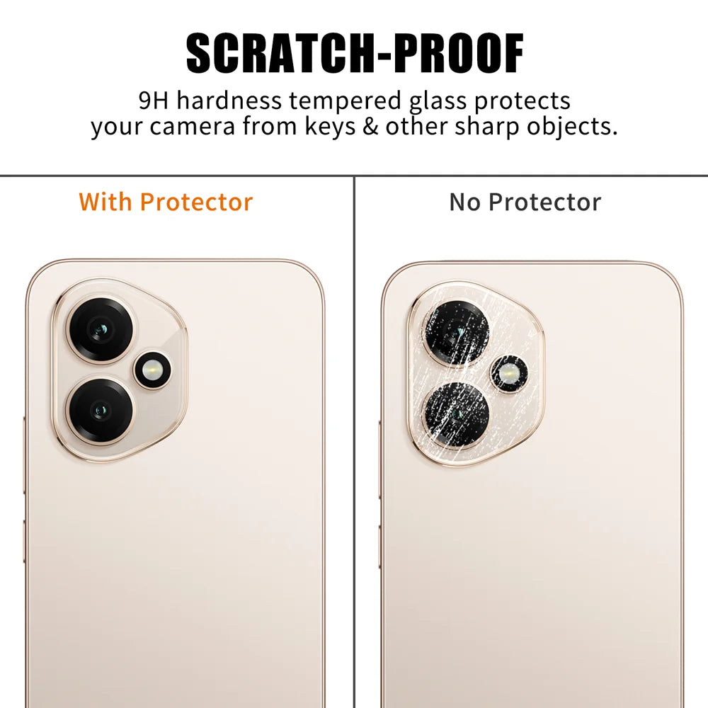For Honor 400 5G (Global) Full Cover Camera Lens Protector High Definition Anti Fingerprint AR Tempered Glass Lens Film - Transparent - 4